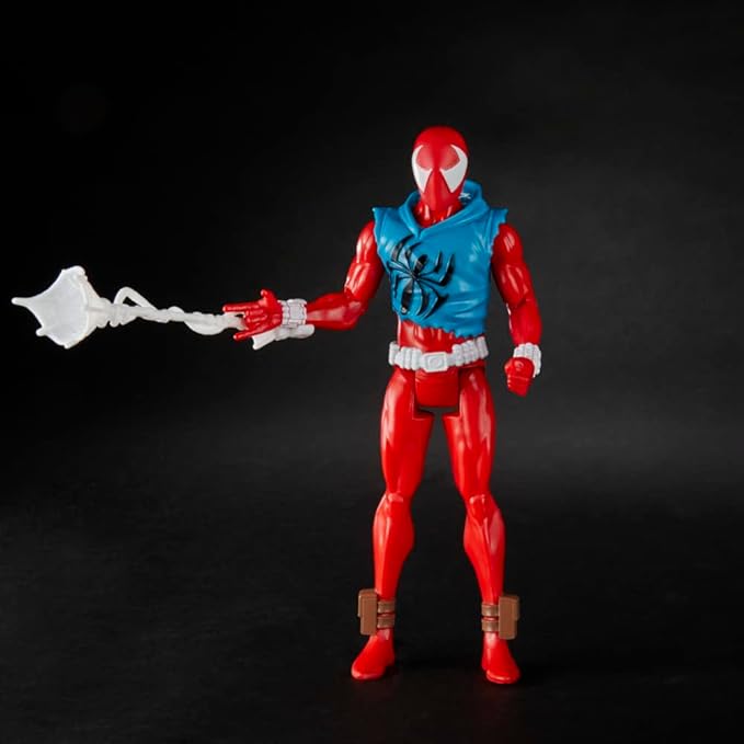 Marvel Spider-Man: Across The Spider-Verse Scarlet Spider Toy, 6-Inch-Scale Action Figure with Web Accessory, Marvel Toy for Kids Ages 4 and Up - Figurio