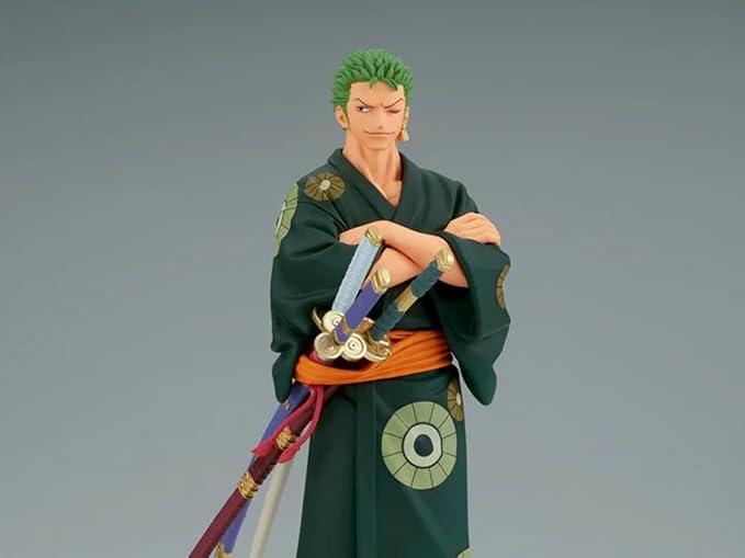 Banpresto - One Piece - Wanokuni Roronoa Zoro (Yukata Ver.), Bandai Spirits DXF ~The Grandline Series~ Figure - Figurio