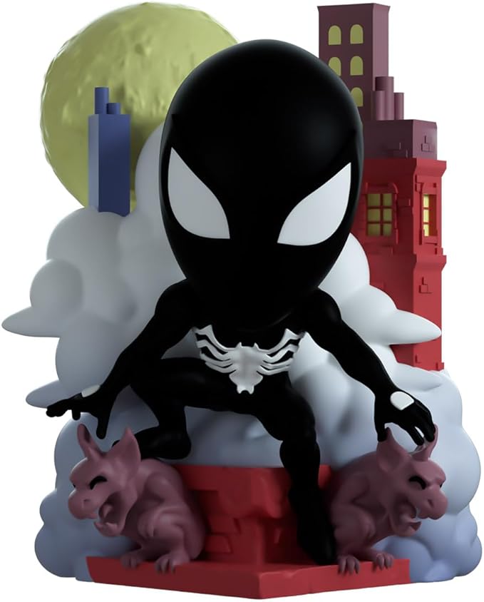 Youtooz Marvel Collection Web of Spiderman #1 4.8 inch Vinyl Figure, Collectible Symbiote Spiderman Action Figure, Symbiote Spiderman, Web of Spiderman #1 Figure - Figurio