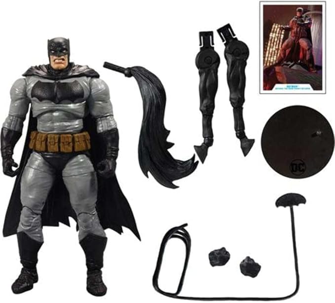 McFarlane Toys DC Multiverse The Dark Knight Returns Batman 7" Action Figure with Build-A Horse Parts & Accessories (Figure Style May Vary) - Figurio