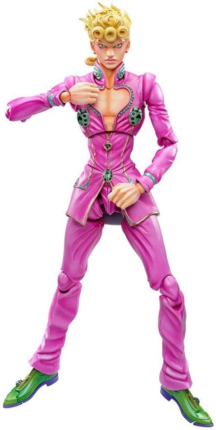 MediCos JoJo's Bizarre Adventure: Giorno Giovanna Big Super Action Statue Figure, Multicolor - Figurio