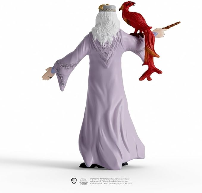 Schleich Wizarding World of Harry Potter 2-Piece Set with Albus Dumbledore & Fawkes Figurines for Kids Ages 6+ - Figurio