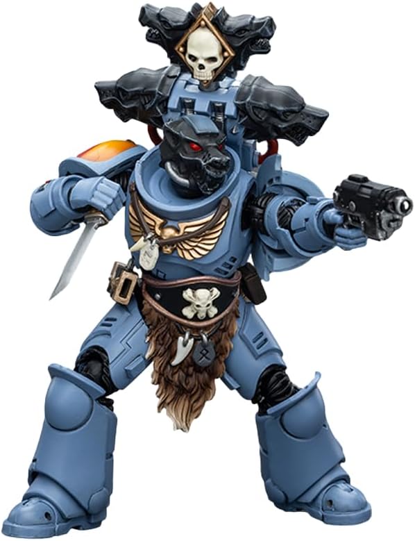 JOYTOY Warhammer 40,000 1/18 Action Figure Space Marines Space Wolves Claw Pack Brother Olaf Collection Model Birthday Gifts - Figurio