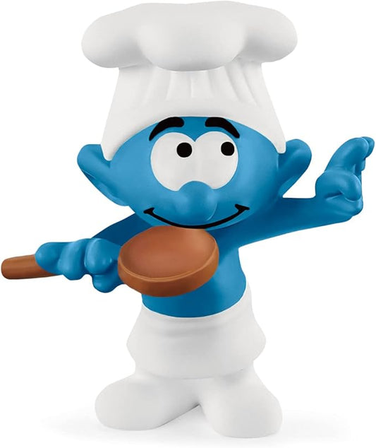 Schleich Smurfs, Collectible Retro Cartoon Toys for Boys and Girls, Chef Smurf Toy Figurine, Ages 3+ - Figurio