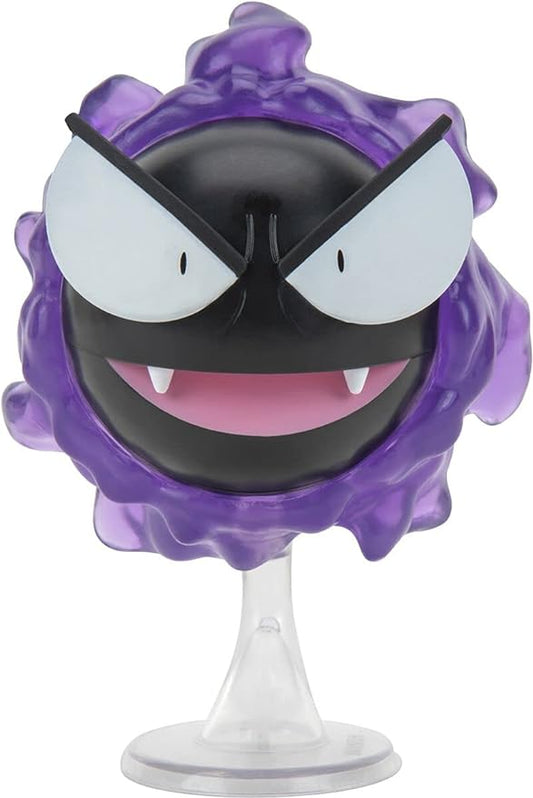 Pokemon Figure Toy 8 cm, Gastly Fantominus - Pokemon Battle Figure New 2024 - Officially Licensed Pokemon Toy - Figurio