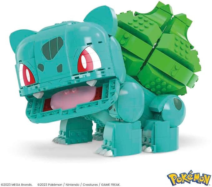 MEGA Pokémon Action Figure Building Toys for Kids, Jumbo Bulbasaur with 355 Pieces, Buildable and Poseable, 7 inches, 7 Year Old Gift Idea - Figurio