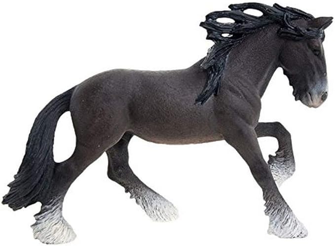 Schleich Shire Stallion Toy Figure - Figurio