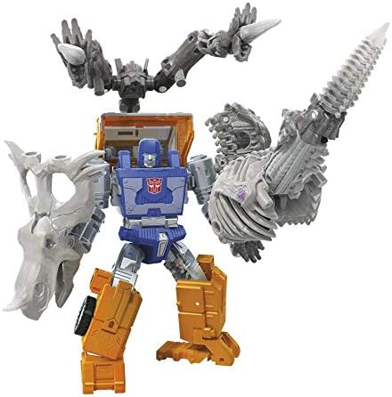 Transformers Toys Generations War for Cybertron: Kingdom Deluxe WFC-K15 Ractonite Fossilizer Action Figure - Kids Ages 8 and Up, 5.5-inch - Figurio