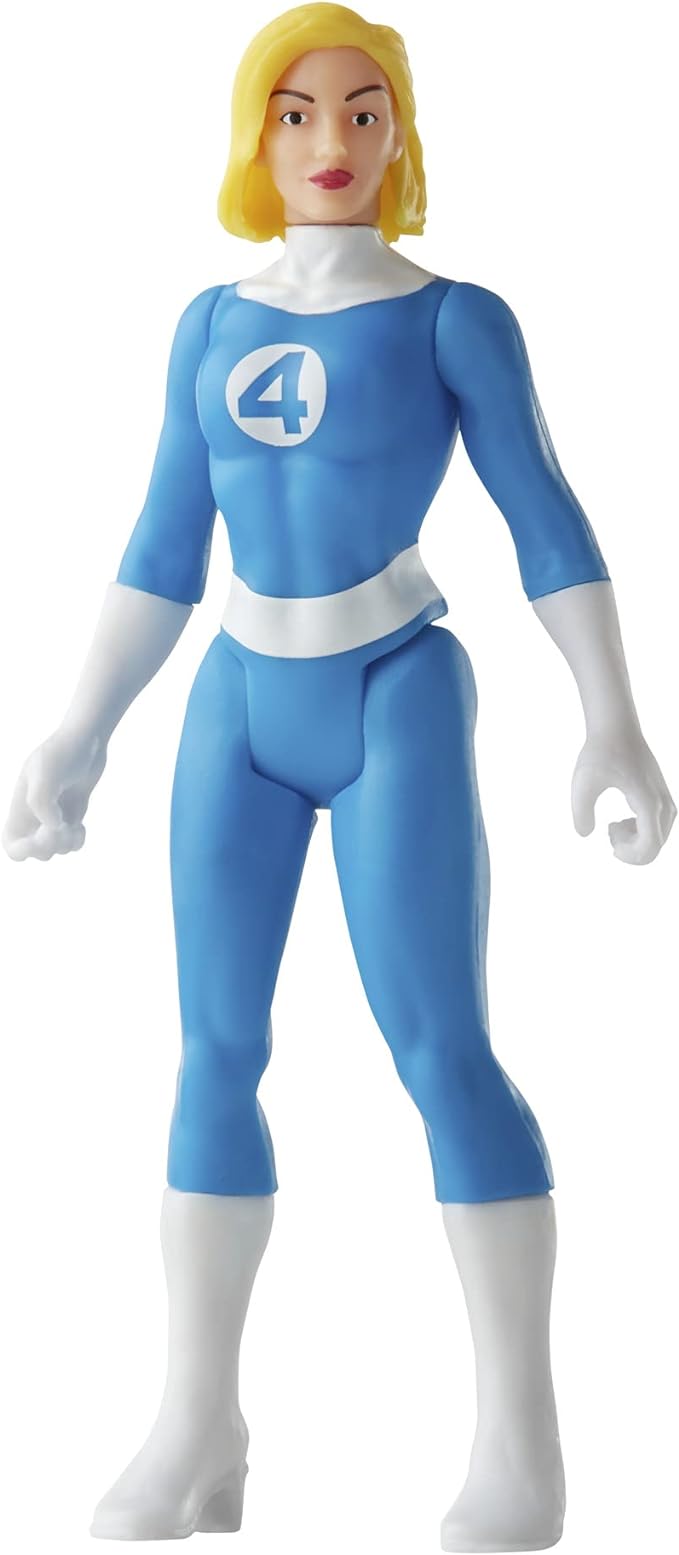 Marvel Hasbro Legends 3.75-inch Retro 375 Collection Invisible Woman Action Figure Toy, Blue - Figurio