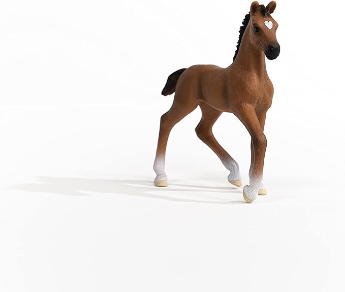 Schleich Horse Club Realistic Oldenburger Foal Baby Horse Figurine - Detailed Horse Toy, Durable for Education and Imaginative Play for Girls and Boys, Gift for Kids Ages 5+ - Figurio