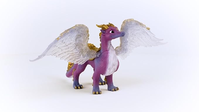 Schleich Bayala Nightsky Dragon - Fantasy Mythical Dragon Creature Toy Figurine with Wings and Glittering Scales for Boys and Girls, Birthday Gift for Kids Age 5+ - Figurio