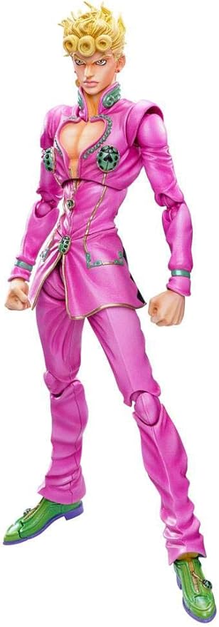 MediCos JoJo's Bizarre Adventure: Giorno Giovanna Big Super Action Statue Figure, Multicolor - Figurio