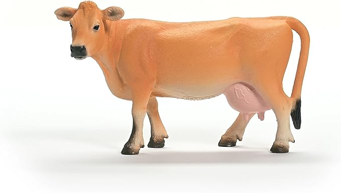 Schleich Farm World New 2024 Farm Animal Jersey Cow Toy Figurine - Figurio