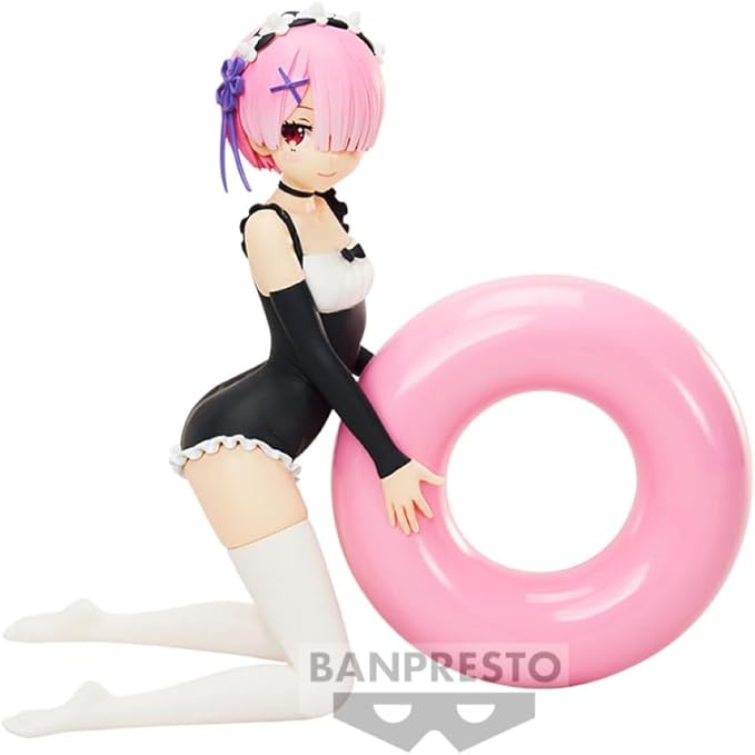 Banpresto - Re:Zero-Starting Life in Another World - Ram (Maid Style ver.), Bandai Spirits Celestial vivi Figure - Figurio