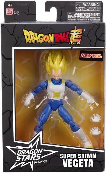 Dragon Ball Super - Dragon Stars - Super Saiyan Vegeta Version 2, 6.5" Action Figure - Figurio