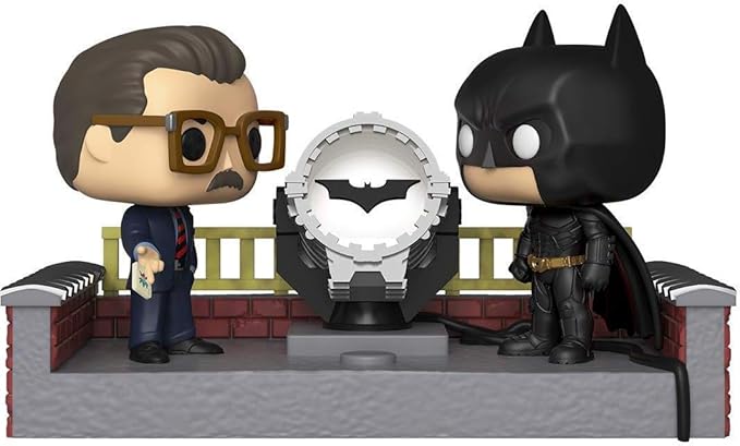 Funko Pop! Movie Moment: Batman 80th - Batman with Light Up Bat Signal - Figurio