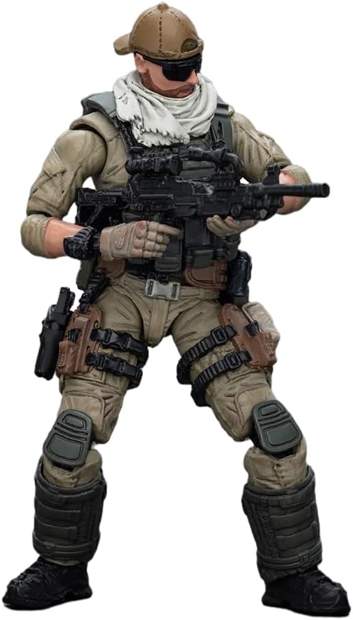 JOYTOY 1/18 Action Figures U.S.Army Delta Assault Squad-Support Gunner Collection Models Christmas Birthday Gifts - Figurio