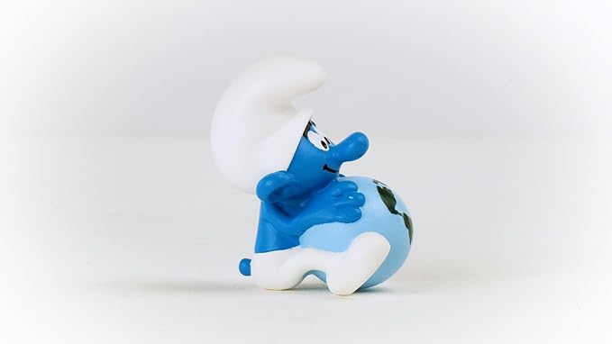 Schleich Smurfs, Collectible Retro Toys and Figurines for All Ages, Sustainability Smurf Figure - Figurio