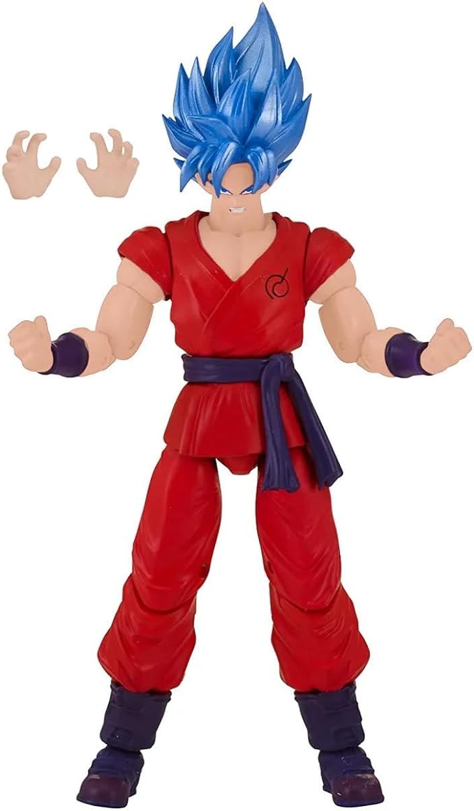 Bandai America - Dragon Ball Super Dragon Stars Super Saiyan Blue Kaioken x10 Goku - Figurio