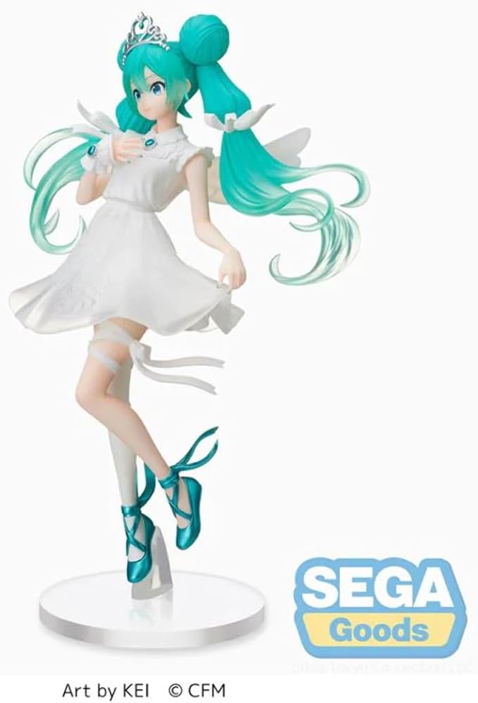 SEGA - Hatsune Miku Series SPM Statue - Hatsune Miku 15th Anniversary Kei Ver., Black - Figurio