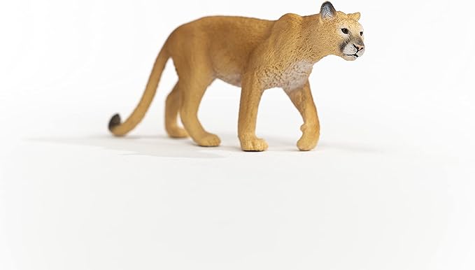 Schleich Wild Life, North American Woodland Wild Animal Toys for Kids, Cougar Toy Figurine, Ages 3+ - Figurio