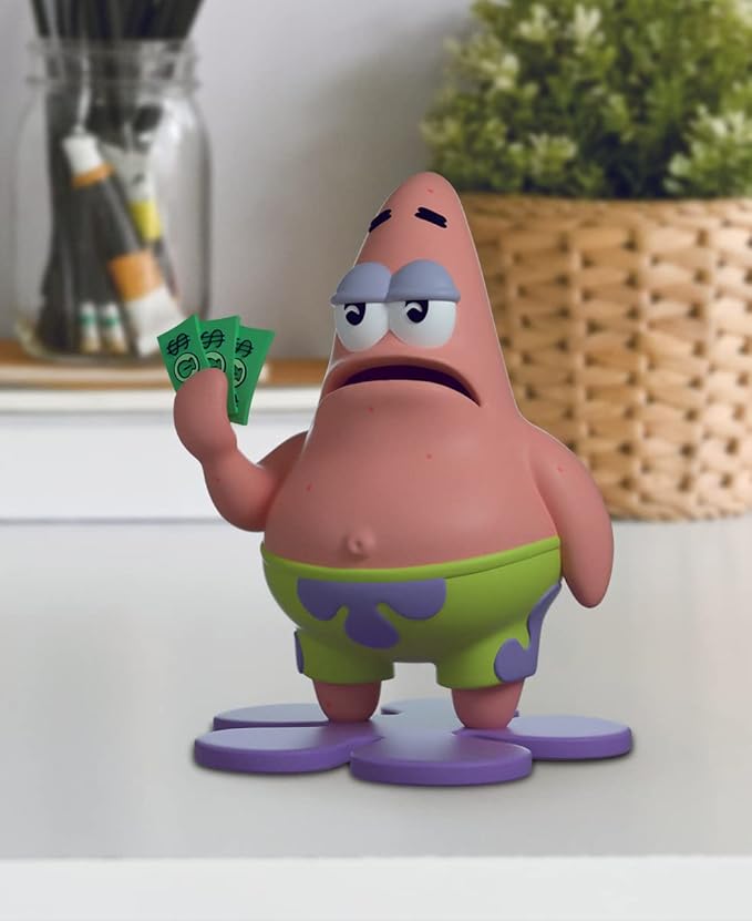 I Have 3 Dollars, 4" Patrick Collectible Figure, Based on Funny Internet Meme, High Detailed Collectible Figure - Youtooz Spongebob Squarepants Collection Based on Cartoon TV Series - Figurio