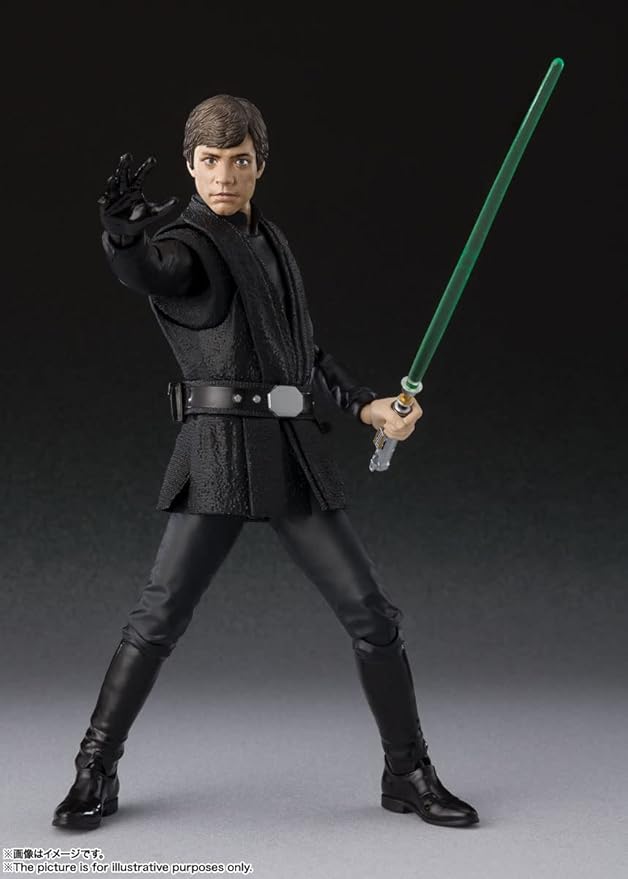 S.H. Figuarts Star Wars The Mandalorian Luke Skywalker Approx. 5.5 inches (140 mm), PVC & ABS Painted Action Figure - Figurio