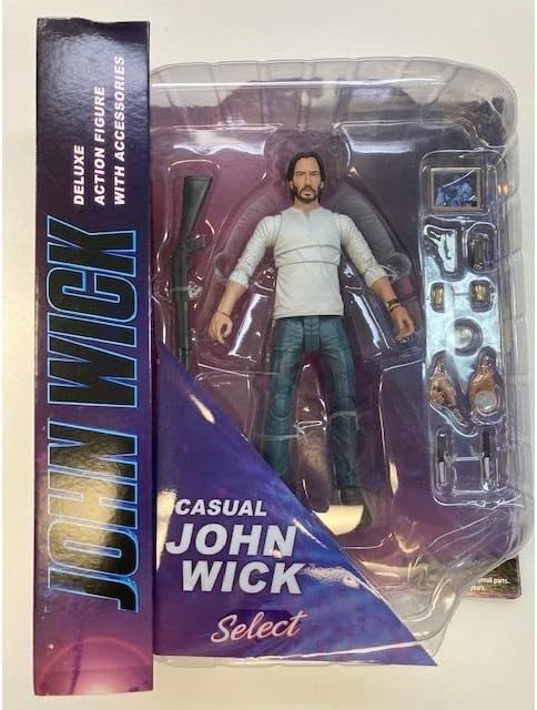 DIAMOND SELECT TOYS John Wick 3 Casual Select Action Figure, Multicolor - Figurio