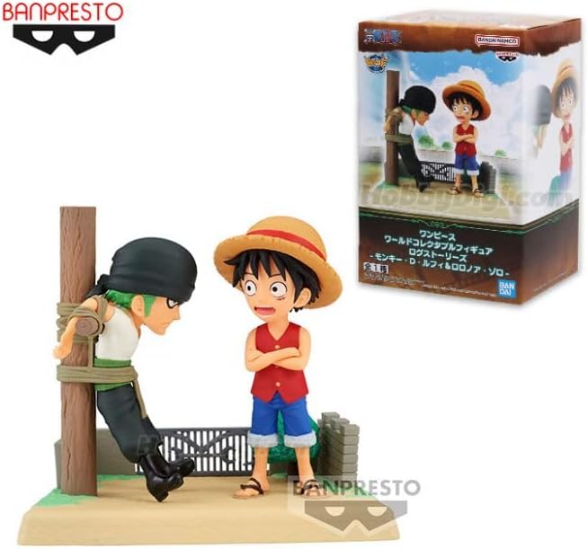 Banpresto - One Piece - Log Stories - Monkey D. Luffy & Roronoa Zoro, Bandai Spirits World Collectable Figure - Figurio