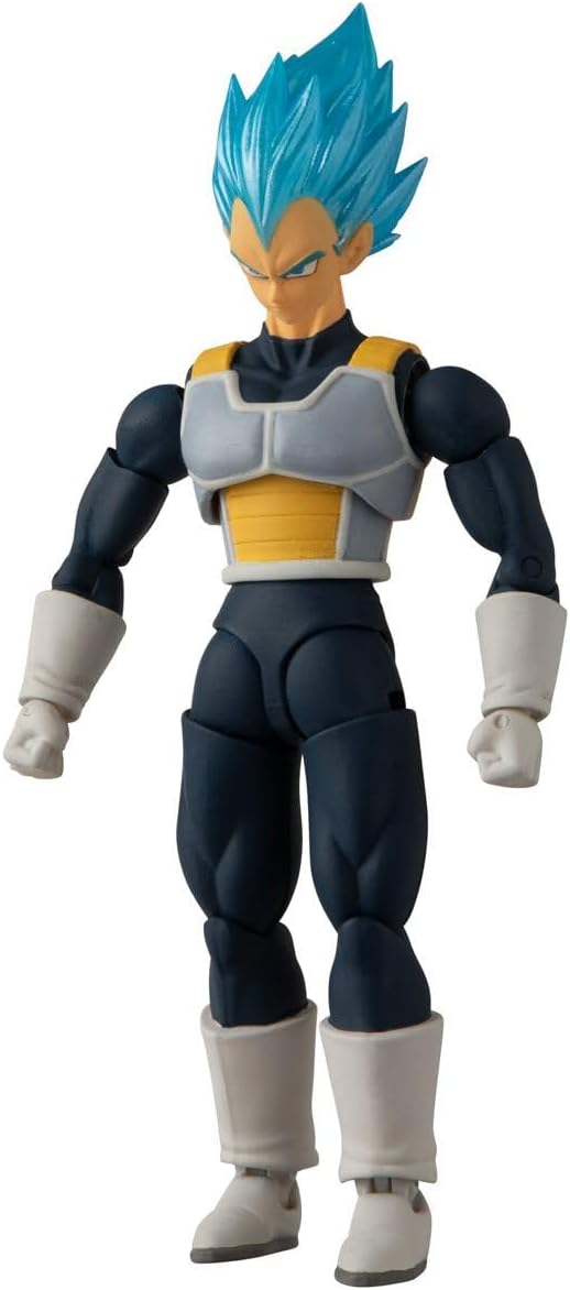 Bandai Namco - Dragon Ball Super - Super Saiyan Blue Vegeta, Dragon Ball Evolve 5" Action Figure - Figurio