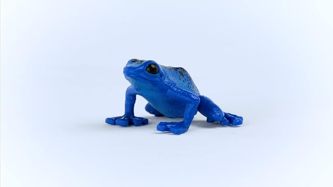 Schleich Wild Life New 2023, Wild Animal Rainforest Jungle Toys for Kids, Poison Dart Frog Toy, Blue, Ages 3+ - Figurio