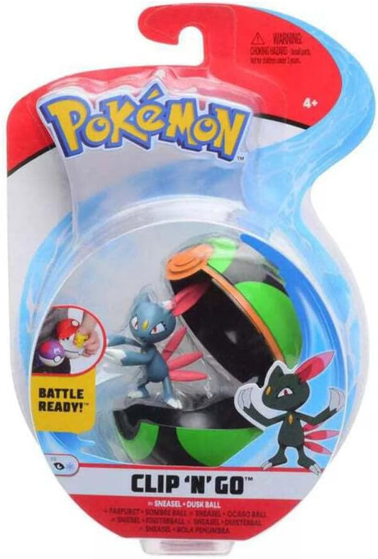 Pokemon - Clip n' Go - Sneasel & Dusk Ball (PKW0153) - Figurio