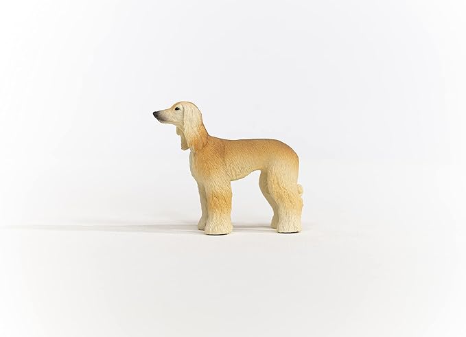 Schleich Farm World, Cute and Realistic Dog Toy Animals For Boys and Girls, Afghan Hound Dog Figurine, Ages 3+ - Figurio