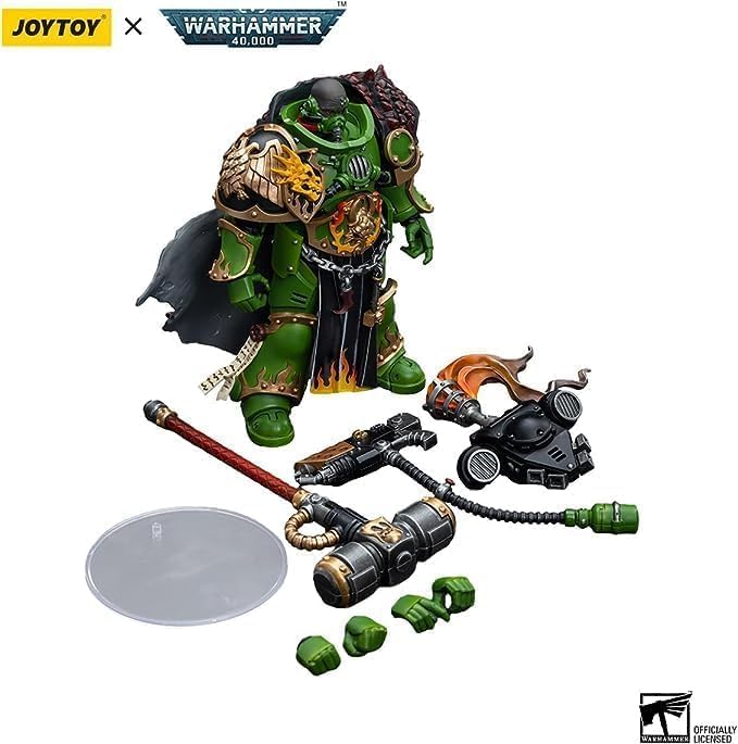 JOYTOY 1/18 Warhammer 40,000 Action Figure Salamanders Captain Adrax Agatone Collection Model (5 inch) - Figurio