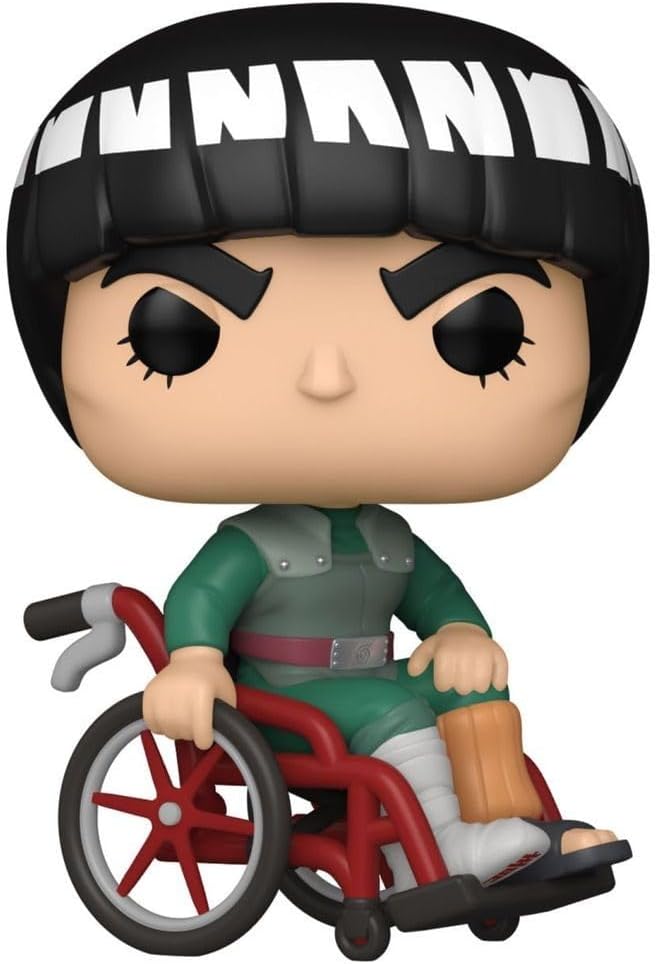 Funko Pop! Animation: Naruto Shippuden - Might Guy, Guy Sensei in Red Wheelchair Special Edition Multicolor Exclusive Vinyl Figure #1412 - Figurio