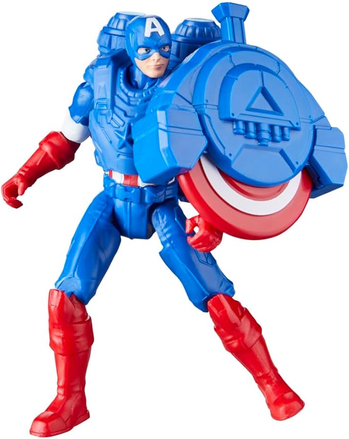 Marvel Epic Hero Series Battle Gear Captain America Action Figure, 4-Inch, Avengers Super Hero Toys for Kids Ages 4 and Up - Figurio