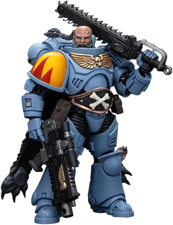 JOYTOY Warhammer 40,000 1/18 Action Figure Space Marines Space Wolves Claw Pack Brother Gunnar Collection Model Birthday Gifts - Figurio