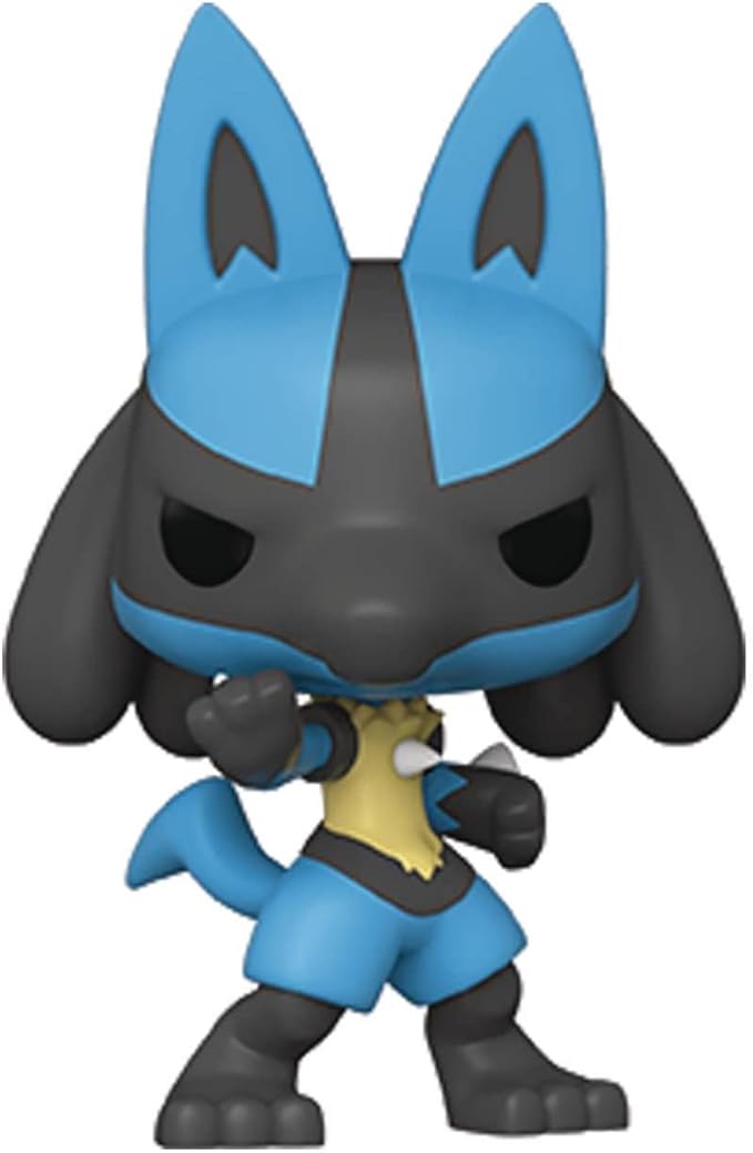 Pokemon - Lucario Pop! Vinyl Figure (Bundled with Compatible Pop Box Protector Case) Multicolored 3.75 inches - Figurio