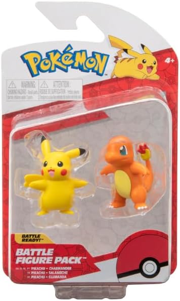 Pokemon - Battle Figure 2 PK Charmander and Pikachu - (PKW2852) - Figurio