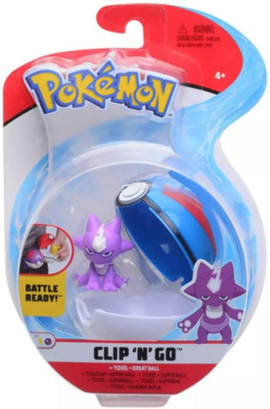 Pokemon - Clip n' Go - Toxel & Great Ball (PKW0154) - Figurio