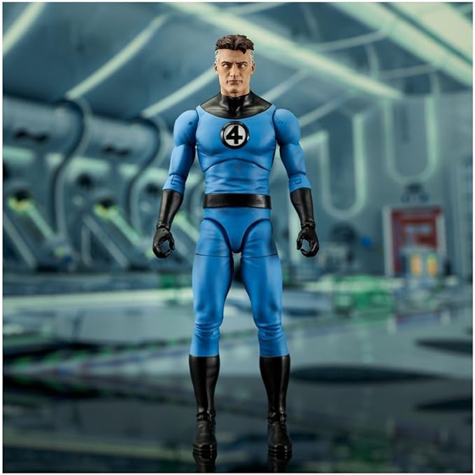 Diamond Select Toys Mr. Fantastic Select Action Figure with 16 Points of Articulation, Interchangeable Hands, and Stretched Parts - Figurio