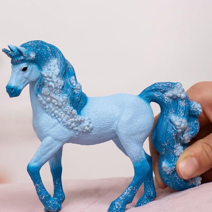 Schleich bayala New 2023, Unicorn Toys for Girls and Boys, Elementa Water Flame Unicorn Toy Figurine, Ages 5+ - Figurio