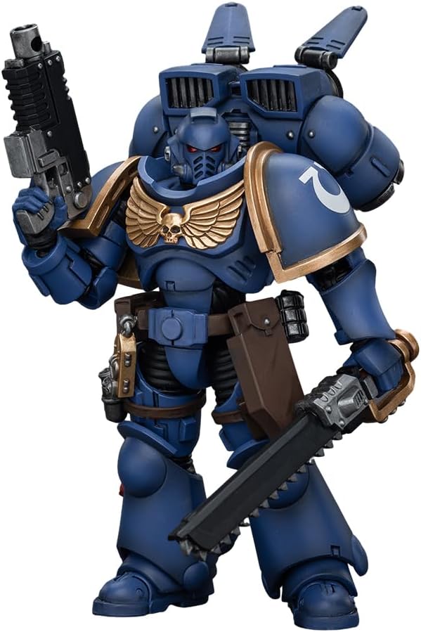 JOYTOY Warhammer 40,000 1/18 Action Figures Ultramarines Jump Pack Intercessors Intercessor 2 Collection Models Christmas Birthday Gifts - Figurio