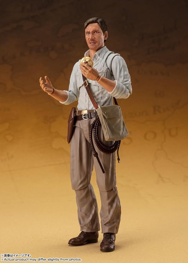 BANDAI SPIRITS S.H. Figuarts Indiana Jones (Raders/Lost Arc Holy Ark), Approx. 5.9 inches (150 mm), ABS & PVC, Painted Action Figure - Figurio