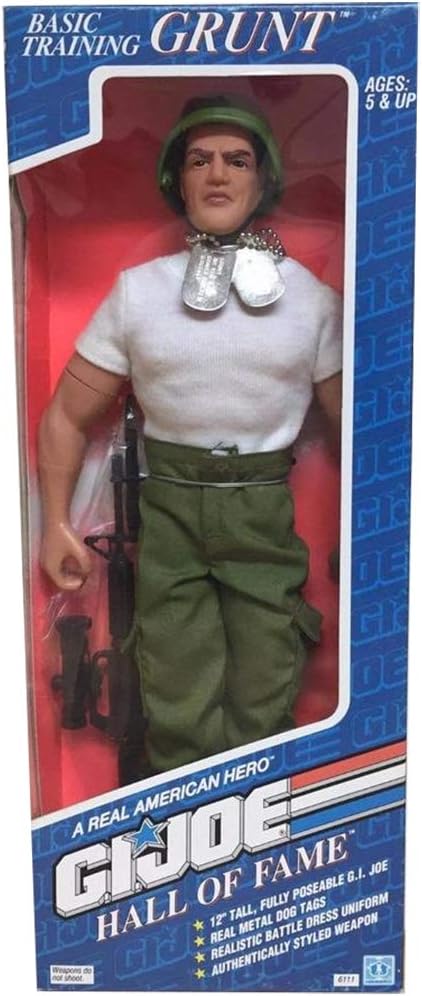 G.I. Joe Basic Training Grunt 12" Action Figure Hall of Fame - Figurio