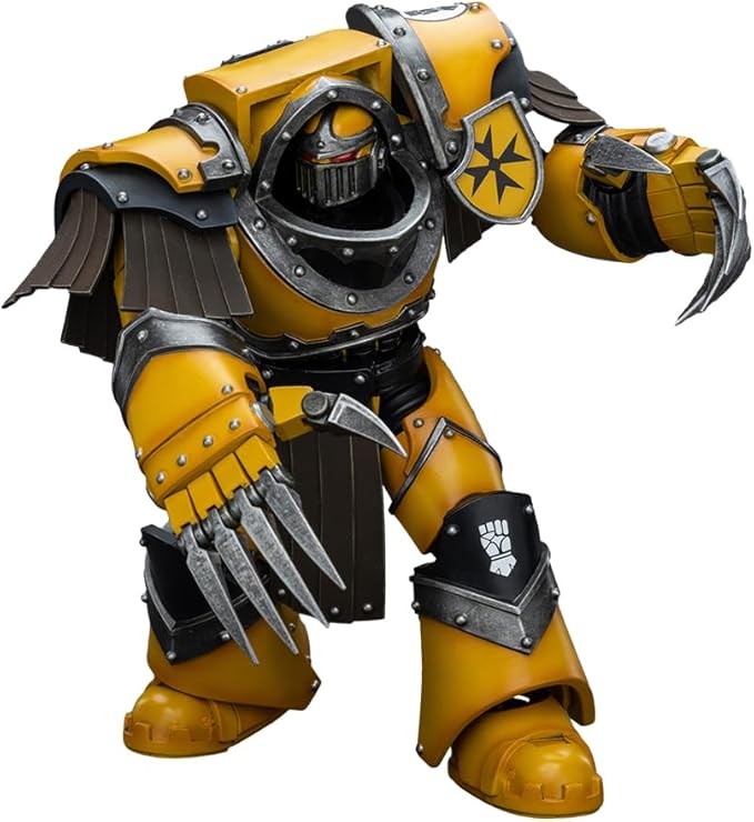 JOYTOY Warhammer 40,000 1/18 Action Figure Imperial Fists Legion Cataphractii Terminator Squad Legion Cataphractii with Lightning Claws Collection Model Birthday Gifts - Figurio