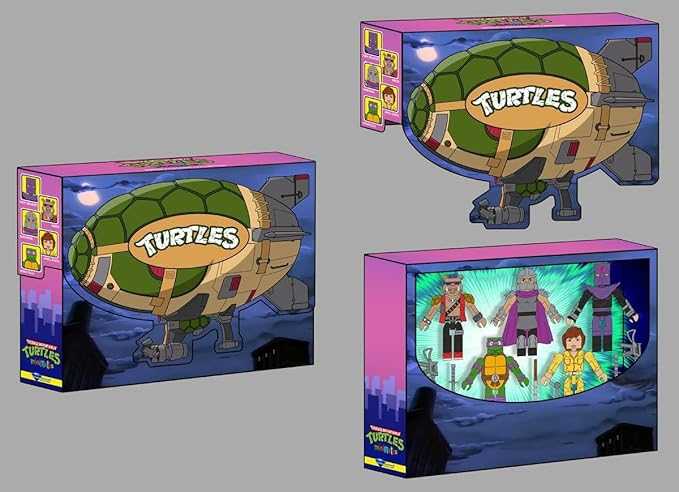 Teenage Mutant Ninja Turtles: Turtle Blimp Deluxe Minimates Box Set - Figurio