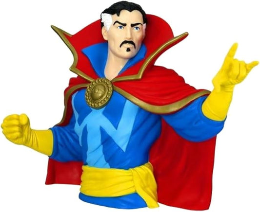 Marvel Dr. Strange Bust Bank Action Figure,Multi-colored,4" - Figurio