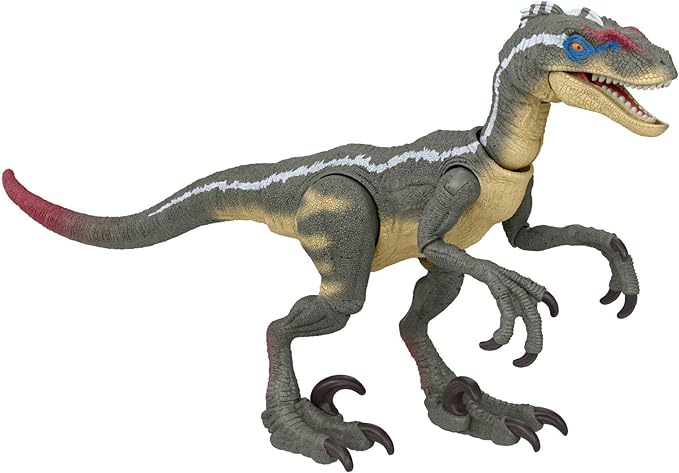 Mattel Jurassic World Mattel Jurassic Park III Hammond Collection Dinosaur Action Figure, Velociraptor with Articulation, 3.75-in Tall - Figurio