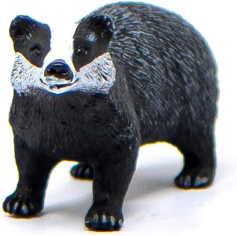 Schleich Wild Life, North American Woodland Wild Animal Toys for Kids, Badger Toy Figurine - Figurio